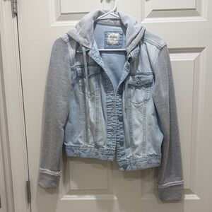 Mudd Light Blue and Gray Jean Jacket